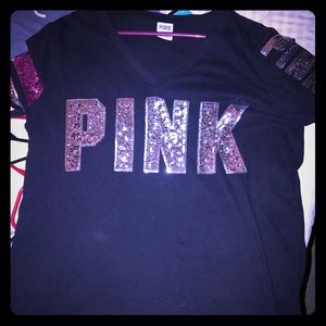 Victoria Secret PINK Size Large Women's Black top